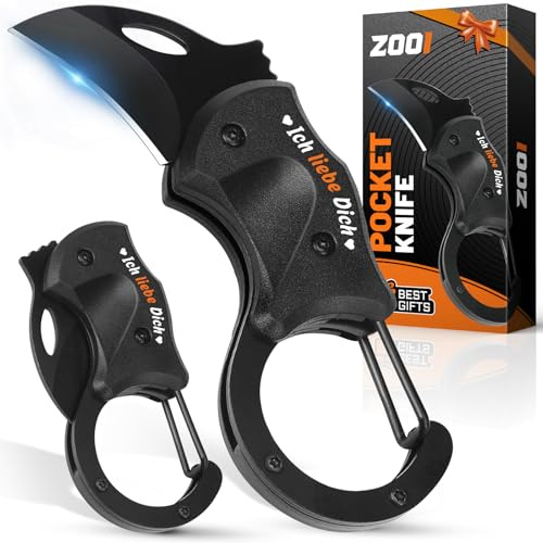 ZOOI Geschenke für Männer, Messer Outdoor Multitool Taschenmesser Klappmesser, Geburtstagsgeschenk Gadgets für Männergeschenke, Gadgets für Männer Männergeschenke Jahrestag Geschenk für Ihn