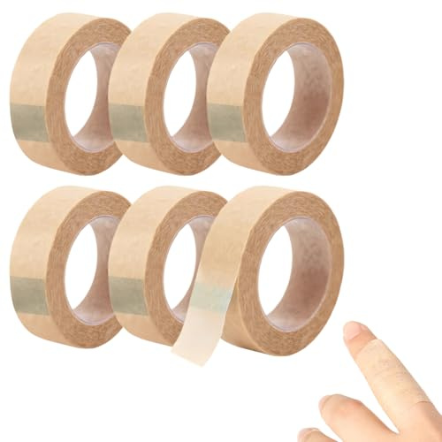 6 Rollen Micropore Tape,Nose Tape Nach Op,Nasentape,Nasen Tape,1.25cmx9.14m | Tape Hautfarben,Selbstklebender Verband,Mikroporen Band Flexibles Hautband Atmungsaktives Nasenband für Wundversorgung/Sport