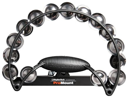 Rhythm Tech Pro Schellenkranz mit Stahl-Schellen schwarz
