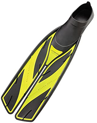Atomic Aquatics Full Foot Split Fins High Performance (Yellow, 9-10)