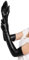 r-dessous Schwarze Lange Wet-Look Handschuhe Groesse: S/M/L/XL