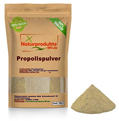 Propolispulver frisch, gereinigt(100g) ohne Wachsanteil, Propolis Extrakt Pulver