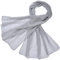 Miobo Loop Schal Crinkle Schal Halstuch Unifarbe 70 x 180cm Frühling Sommer Herbst Offen Grau