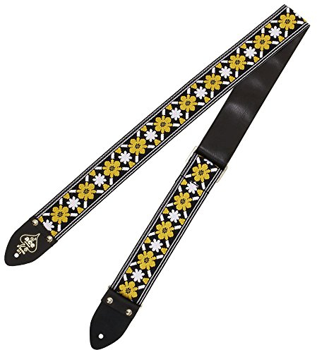 D'Andrea Ace Vintage Reissue Gitarrengurt - Rooftop - Nachbildung des Gitarrengurtes von John Lennons Epiphone Casino beim Rooftop Konzert 1969