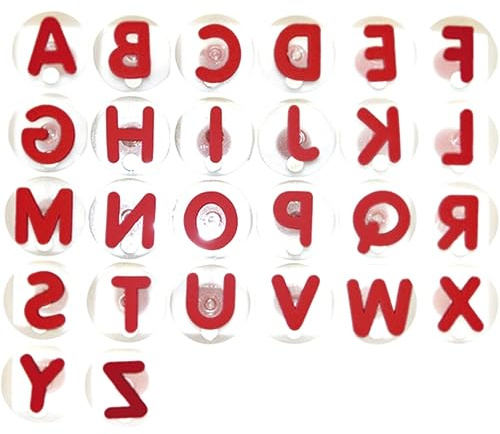 EDUPLAY 220-004 Riesenstempel Großbuchstaben, rot, 26-teilig (1 Set)