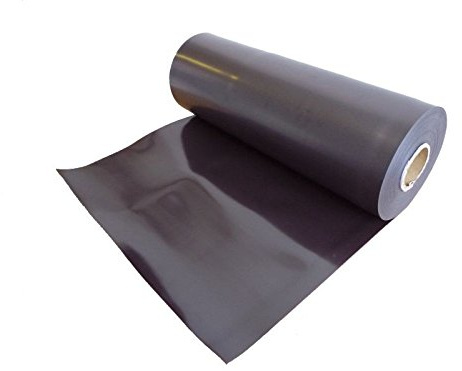 Magnetfolie roh braun unbeschichtet 0,7mm x 50cm x 100cm - kaschierbar mit SK-Folien, hält auf allen metallischen Oberflächen