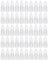 50Pcs 2ml Empty Refillable Portable Plastic Squeezable Dropper Bottle Cosmetic Makeup Packaging Essential Oil Container Eye Liquid Vial with Screw Lid and Plug