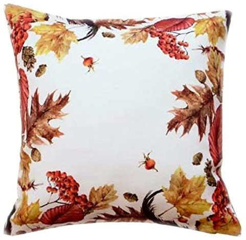 Raebel OHG Kissenhülle Kissenbezug Hülle Kissen Bezug Hüllen Bezüge 40x40 Herbstkissen Bunt