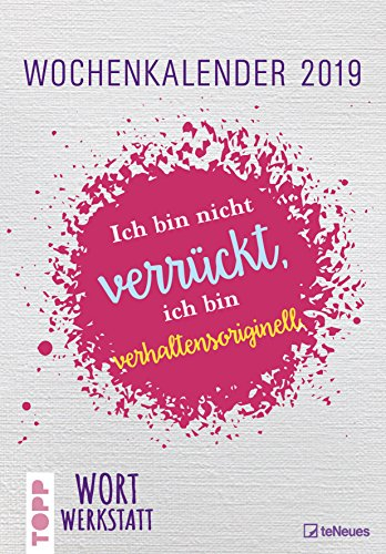 Wortwerkstatt 2020 - Wochenkalender - Humorkalender - 32,7x34cm - Sprüchekalender