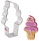 Ann Clark Cookie Cutters Soft Serve Ice Cream Cone Cookie Cutter, 10.16 cm