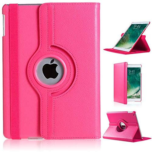 For iPad Mini 5/4 (5th/4th Generation) Case 360° Rotating Stand Multi-Angle Viewing Auto Wake/sleep Shockproof Smart Folio Kids Friendly Protective Cover For iPad Mini 2019/2015 7.9 (PINK)
