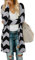 OUGES Women's Boho Colour Block Open Front Summer Cardigan with Pockets Long Sleeve Casual Lightweight Ladies Cardigan(Color01,L)