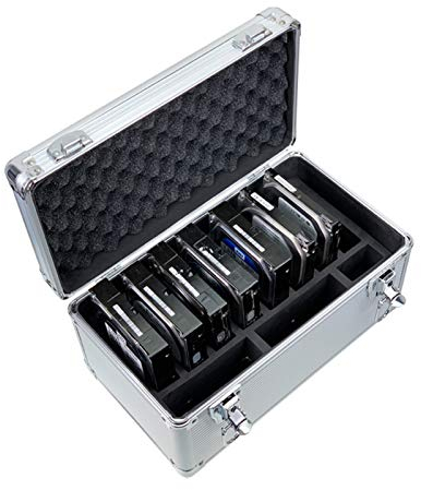 SEAOCLOUD Festplattenkoffer, 10-fach Schutz, HDD Aufbewahrungsbox, Koffer, passend für 8,9 cm (3,5 Zoll) HDD