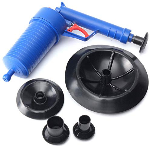 Ablaufpumpe Entwässerungspumpe Hochdruck-Ablauföffner Luftpumpe Abflussblaster für verstopfte Badewanne Toilettenrohr Abflussreiniger Bad mit 4 Saugnäpfen