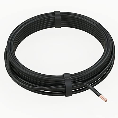 AUPROTEC 2m Fahrzeugleitung 50 mm² Kfz Kabel FLY Stromkabel: schwarz, 2 m Ring