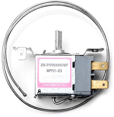 NLLeZ 1pcs Réfrigérateur Thermostat WPF21-EX 2 Épingles Sonde 50cm Congélateur Contrôleur de température Accessoires pour réfrigérateur