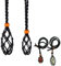 2 Stück Halskette Schnur Leerer Steinhalter, Verstellbare Retro Geflochtene Steinhalter Halskette Rohstein Ersatz Halskette Schnur, Halskette Schnur für Kristalle, Stein Halskette Schnur, DIY Schmuck