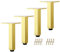 4 Pcs Furniture Legs, Gold/Black, Sofa Legs, Metal Table Legs, Cabinet Legs, Bed Legs, Coffee Table Legs, With Screws, Modern Diy Replacement Furniture Feet, Easy to Install,Gold-35cm(13.8in)