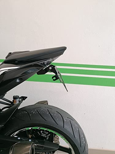 Kennzeichenhalter GroFaTec EVO für Kawasaki Z1000 Bj 2014-2018 Typ F Kennzeichenträger z1000 Nummernschild kurzes Heck Heckumbau z 1000