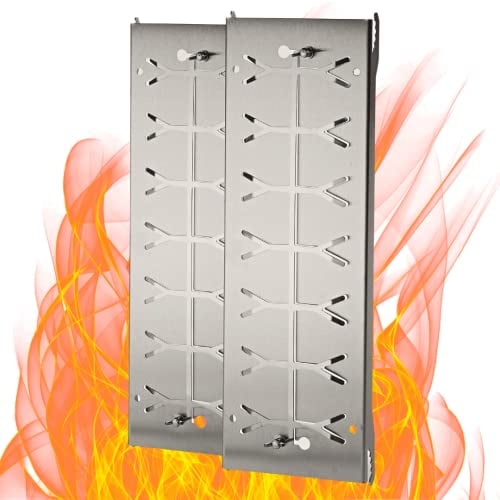 Czaja Feuerschalen® Edelstahl Flammlachsbretter-2er Set-Flammlachsbretter mit Wendefunktion für Feuerschale und Kugelgrill…