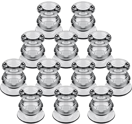 LALAGO Set di 12 Portacandele in Vetro per Candele a Bastoncino - Inserti per Candele, Decorazione