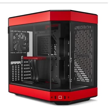 Hyte Y60 Mid Tower Case - Red (E-ATX/M-ATX/M-ITX)