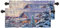 BaoNews Weihnachts-Winter-Küchenvolant für Fenster, Winterlandschaft mit Weihnachts-Tannenbaum, Verdunkelungsvolants, mehrschichtig, Polyester-Vorhänge für Küche, Schlafzimmer, 2 Stück, 132 x 40 cm
