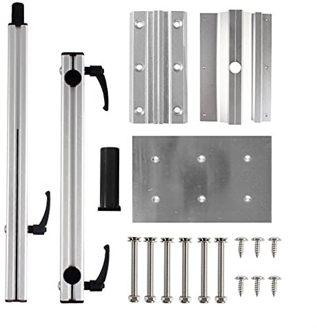 RV. Anhängerteile Aluminiumlegierung beweglich drehbar und höhenverstellbarer Camper-Caravan-Tischbein (Color : Six Hole Table Leg)