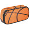 Basketball-Federmäppchen mit großem Fassungsvermögen, Basketball, Sport, großes Federmäppchen mit Reißverschlussfächern, Federmäppchen für Jungen, Mädchen, Erwachsene, Studenten, Büro, Schulbedarf