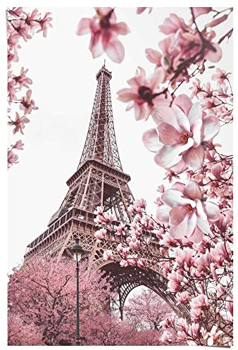 REINDERS Poster, Paris in Rosa, Home Office, Poster, Wanddeko, Room Decor, 150 gr. glänzend Bilderdruckpapier, Lila, 91,5x61cm