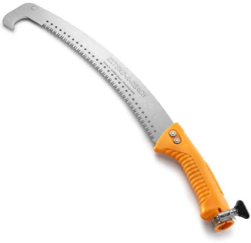 Manuelle Handsäge zum Beschneiden // Handsäge oder mit Verlängerung, manuelle Stangensäge zum Baumschneiden // Passend für alle Verlängerungsstangen mit Standard-US-ACME-Gewinde // Baumglied-Handsäge