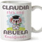 MUGFFINS Tazas Personalizadas para ABUELA - En Español - Koalificados Personalizados - 11 oz / 330 ml - Regalo personalizable original y divertido