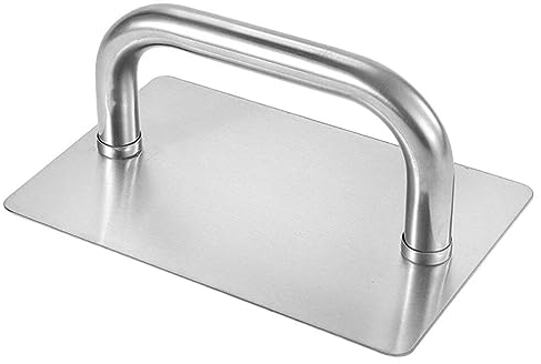 Kichvoe Burger Smasher Pressa per Hamburger in Acciaio Inox Hamburger Rettangolare Bacon Smasher Pressa per Griglia Accessori per Piastra Appiattitore per Piastra Piatta Griglia Cottura