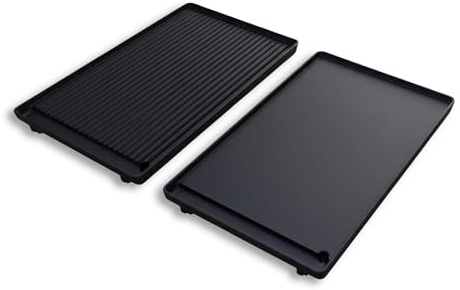 44 x 40 x 2 h cm - Bistecchiera in ghisa smaltata LUNAWAY facile pulizia