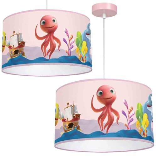 Eko-Light Milagro LOLA MiniMini Oktopus Pendelleuchte 1xE27 Deckenleuchte Deckenlampe Hängeleuchte Kinderzimmer Kinderleuchte Kinderlampen