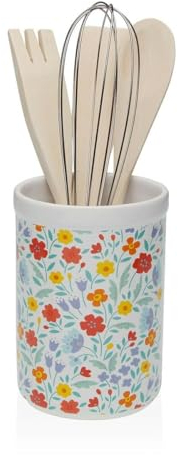 Versa Bote para Utensilios de Cocina Flandes Cerámica Dolomita 10 x 15 x 10 cm