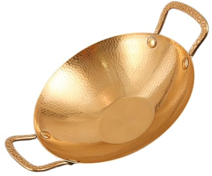 FUNOMOCYA Stainless Steel Hammered Griddle Stew Pot Lid Fry Pot Lid for Outdoor Cookware