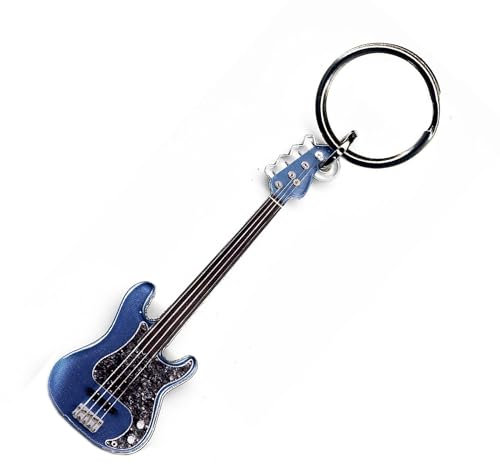 Porte-clés réplique de la guitare Fender Precision Bass BLUE