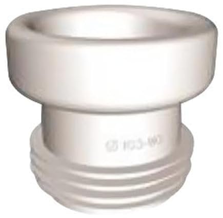 Manguito elástico para conexión de inodoro recto, fabricado en material flexible, ideal para instalaciones sanitarias.