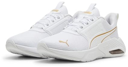 Puma X-Cell NOVA FS, Unisex Straßen-Laufschuh, Puma White-Puma Gold,