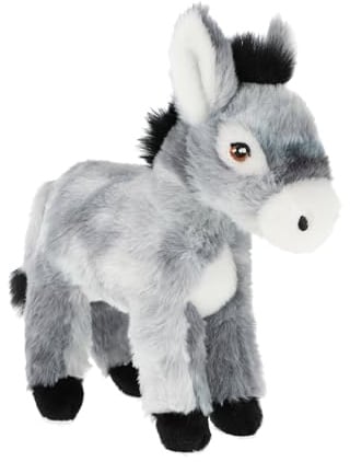 Keel Toys Keeleco SE2803 Plüsch, 100% recycelt, umweltfreundliches Spielzeug für Kinder, Esel, 20 cm