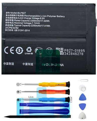 Vvuilsty BLP827 Replacement Battery for OnePlus 9 Pro LE2121, Rechargeable 0 Cycle Battery Compatible with OnePlus 9 Pro LE2121 with Repair Tool Kits