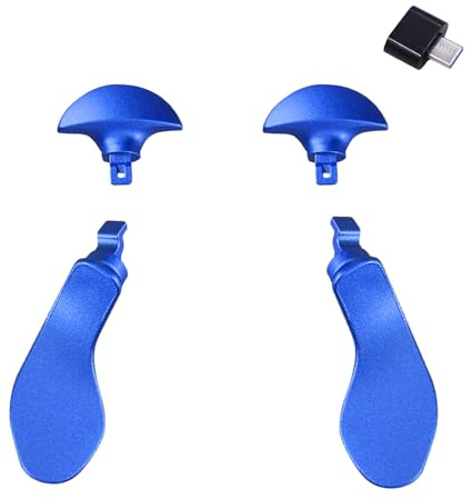 4 palette per controller bordo per PS5 Edge Controller Paddles per PS5 Edge, pulsante posteriore in metallo per controller bordo PS5 (blu) Convertitore di tipo C