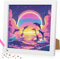 Diamond Painting Kinder mit Rahmen, 5D Delfin Diamant Painting Bilder Kinder, DlY Cartoon Diamond Painting Set, Geeignet für dieMobeldekoration 18x18cm