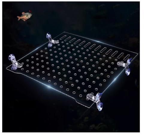 IBOWZ Aquarium Trennwand Trennwand für Fischtanks, transparente Acrylplatte, Schallwand, Abdeckplatte, Block, Fischaquarium, Trennplatte, verhindert Fischbisse, jeweils klar, Größe: 40 x 50 cm