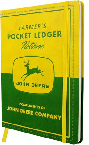 Nostalgic-Art Retro Notizbuch, A5, John Deere – Farmer's Pocket Ledger – Geschenk-Idee für Traktor-Fans, Original Lizenzprodukt (OLP), Bullet Journal dotted, Vintage Design