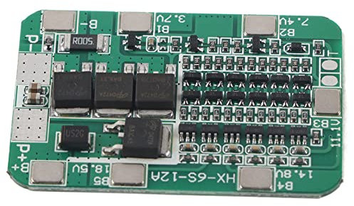 Lithium-Batterie-Schutzplatine, 6S ​​12A 22V 24V für Li-Ionen-Zellen mit Überladung, Überentladung, Überstrom-Kurzschlussschutz