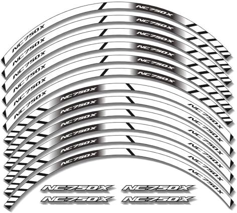 Moto Llantas Pegatinas Pegatinas Para Ruedas De Motocicleta, Calcomanías Reflectantes Para Llantas, Cintas Adhesivas, Accesorios Decorativos Para H&onda NC750X Nc750x Ruedas Calcomanías(Color 2)