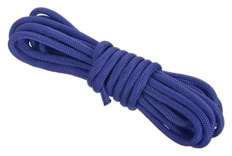 Rebower 550 Paracord Corda 3 m 4mm Paracord 7-Strand Core Blu Zaffiro | Corda In Nylon, Sottile, Per Tenda Campeggio Attrezzatura Outdoor
