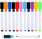 VEYLIN Whiteboard Pens,11 Piecs Whiteboard Markers and Eraser set, Fine Tip Colour Whiteboard Pen for Kids Dry Wipe Pens for Whiteboard